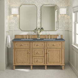 James Martin Lorelai 60" Double Vanity with 3 CM Countertop & FreePower Wireless Charger