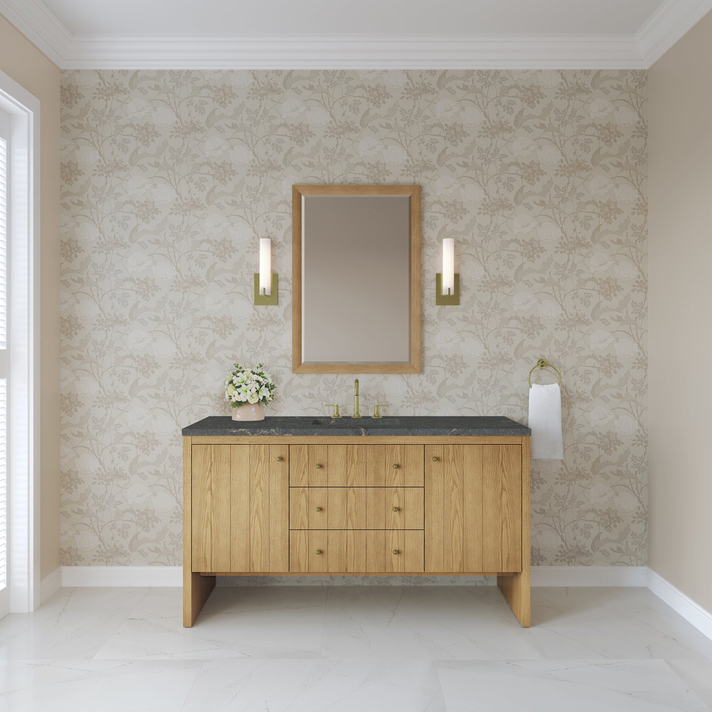 James Martin Hudson 60" Single Vanity with 3 CM Countertop