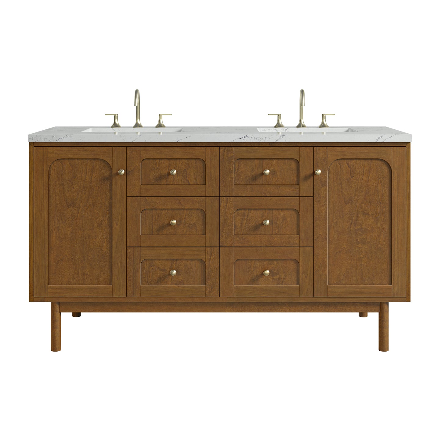 James Martin Laurent 60" Double Vanity with 3 CM Countertop