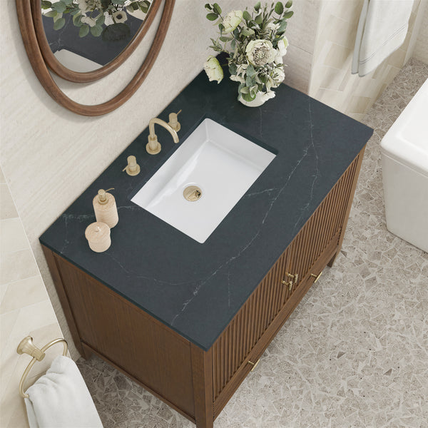 James Martin Myrrin 36" Single Vanity with 3 CM Countertop