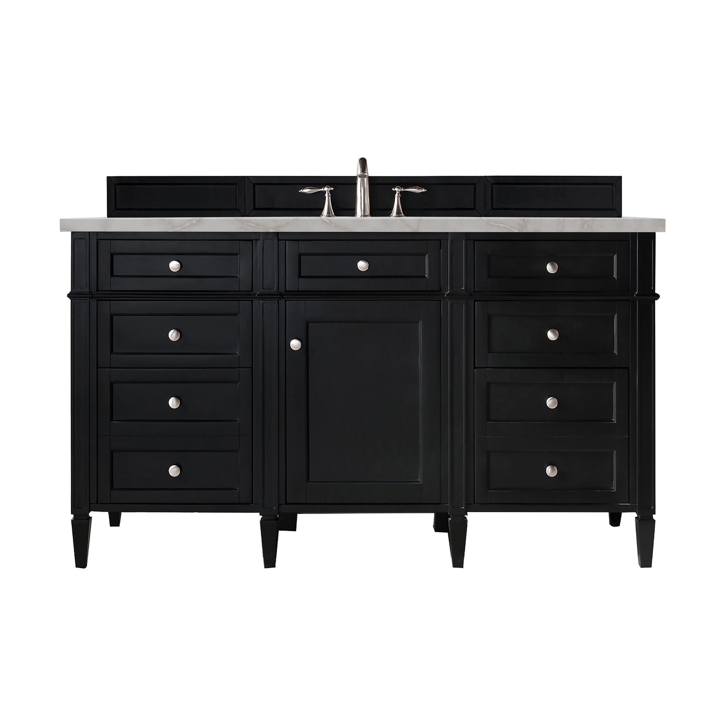 James Martin Brittany 60" Single Vanity with 3 CM Countertop & FreePower Wireless Charger