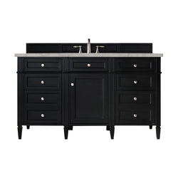 James Martin Brittany 60" Single Vanity with 3 CM Countertop & FreePower Wireless Charger