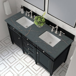 James Martin Brittany 60" Double Vanity with 3 CM Countertop