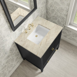 James Martin Myrrin 30" Single Vanity with 3 CM Countertop