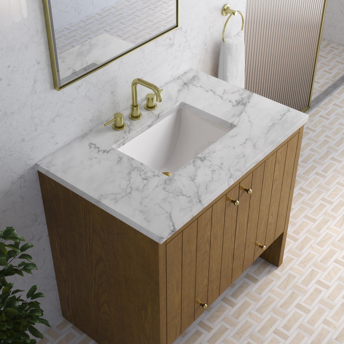 James Martin Hudson 36" Single Vanity with 3 CM Countertop