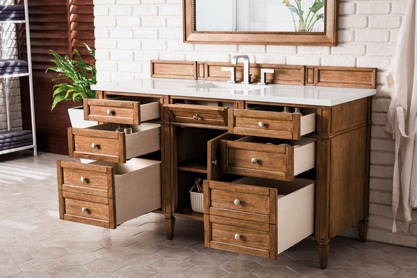 James Martin Brittany 60" Single Vanity with 3 CM Countertop