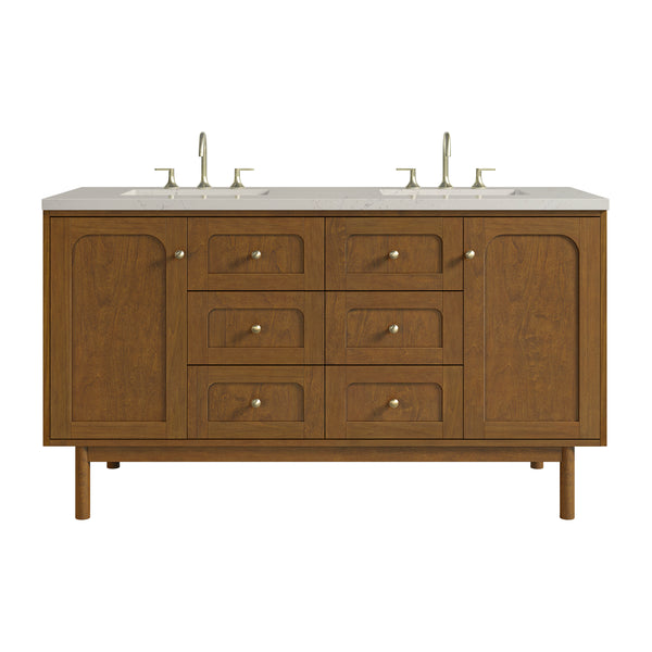 James Martin Laurent 60" Double Vanity with 3 CM Countertop