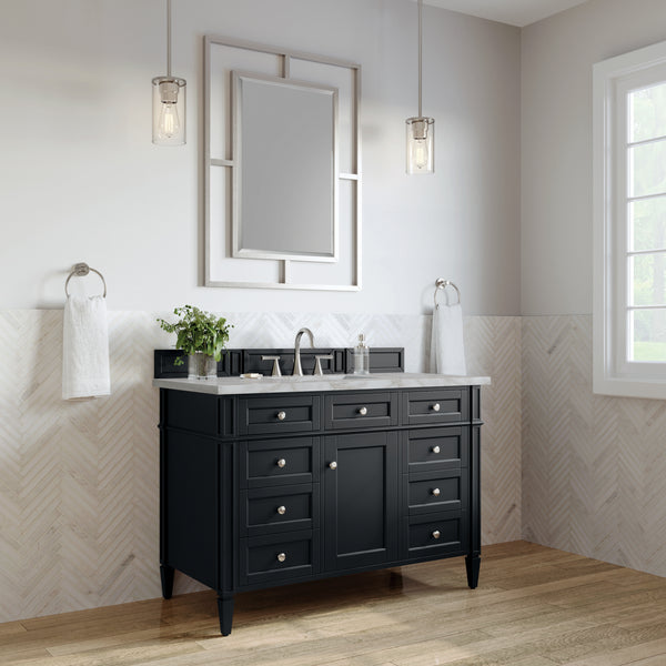 James Martin Brittany 48" Single Vanity with 3 CM Countertop & FreePower Wireless Charger