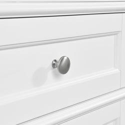James Martin Brittany Linen Cabinet, Bright White