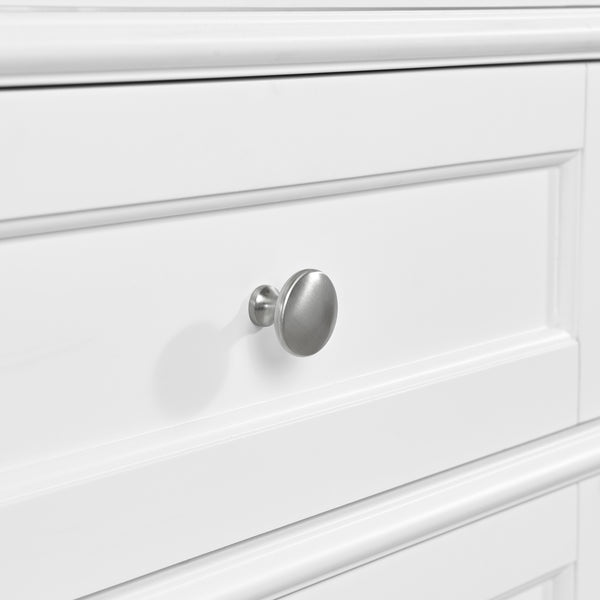 James Martin Brittany Linen Cabinet, Bright White