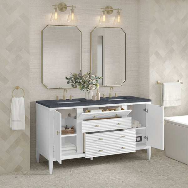 James Martin Myrrin 60" Double Vanity with 3 CM Countertop
