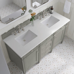 James Martin Brittany 60" Double Vanity with 3 CM Countertop