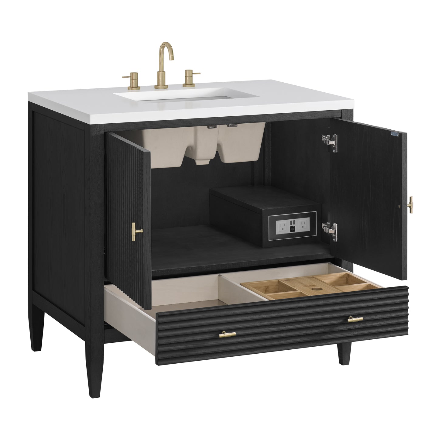 James Martin Myrrin 36" Single Vanity with 3 CM Countertop