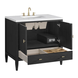 James Martin Myrrin 36" Single Vanity with 3 CM Countertop