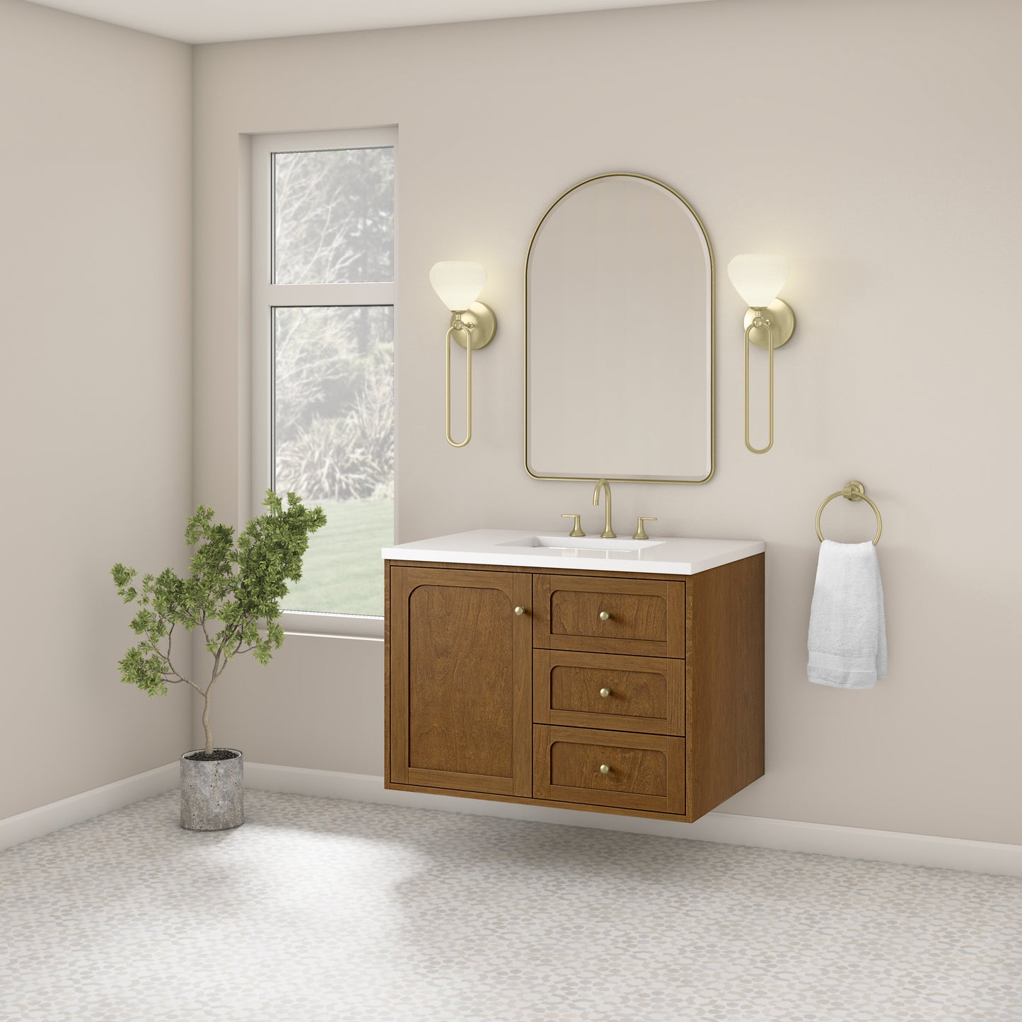 James Martin Laurent 36" Single Vanity with 3 CM Countertop