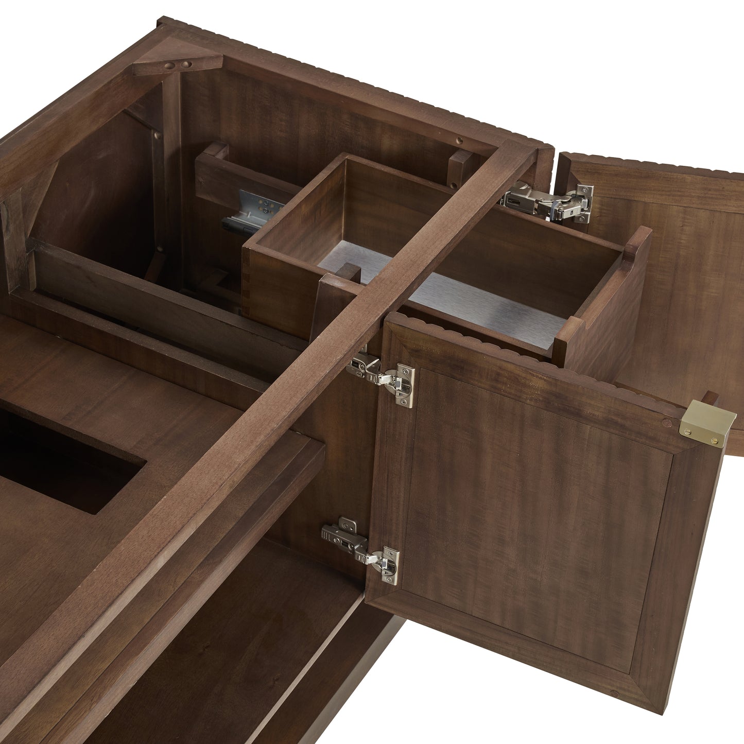 James Martin Marcello 48" Single Vanity, Chestnut with 3CM Top - Luxe Bathroom Vanities