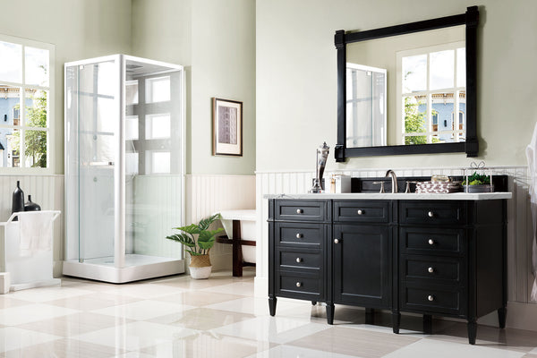 James Martin Brittany 60" Single Vanity with 3 CM Countertop & FreePower Wireless Charger