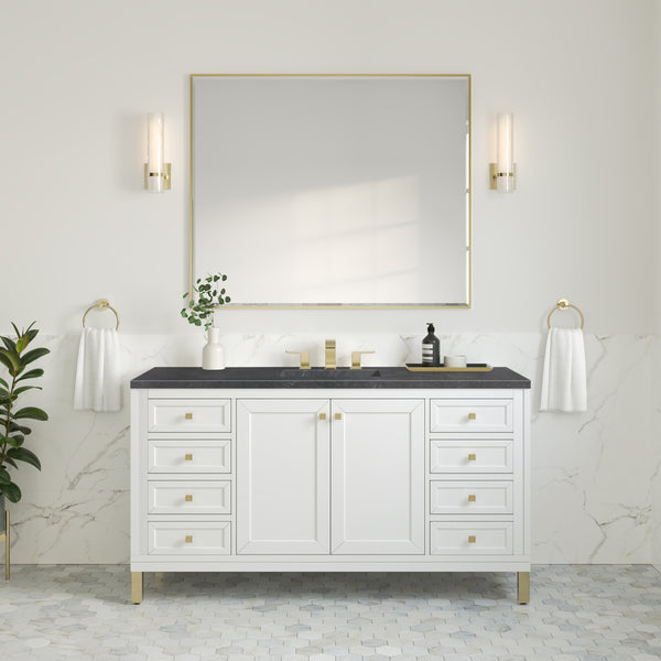 James Martin Chicago 60" Single Vanity with 3 CM Countertop
