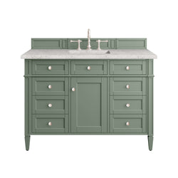James Martin Brittany 48" Single Vanity with 3 CM Countertop & FreePower Wireless Charger