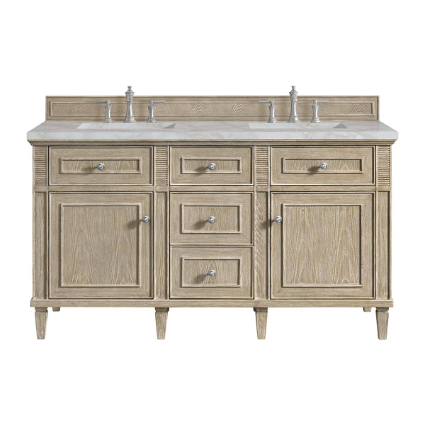 James Martin Lorelai 60" Double Vanity with 3 CM Countertop & FreePower Wireless Charger