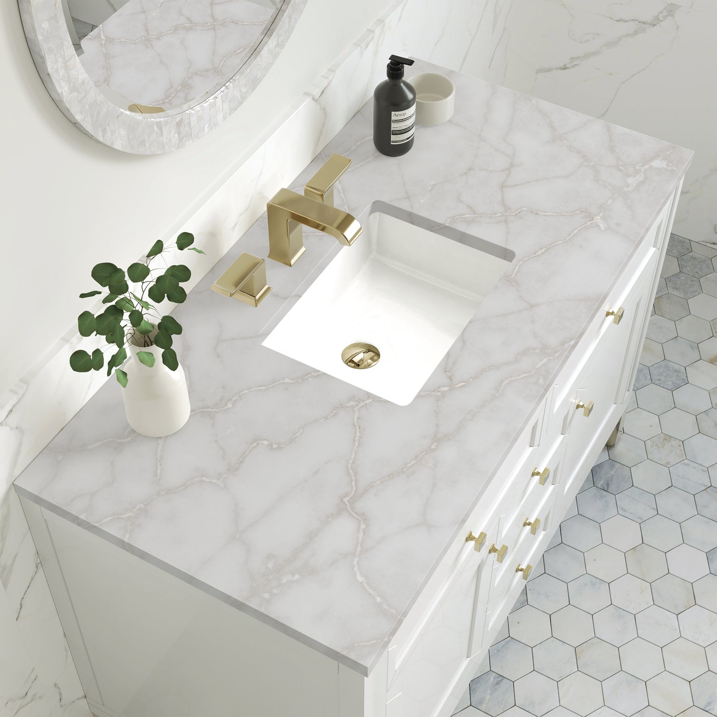 James Martin Chicago 48" Single Vanity with 3 CM Countertop