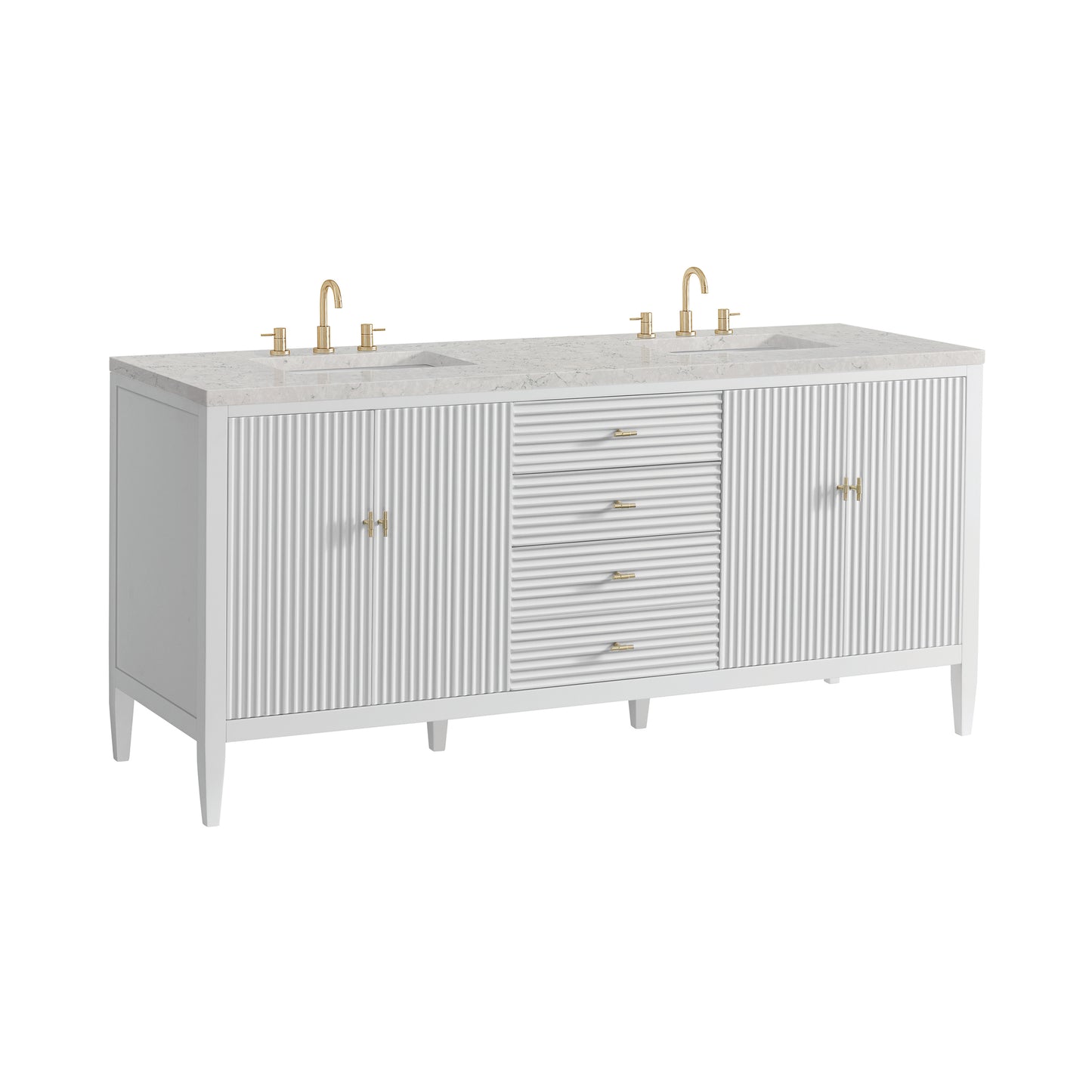 James Martin Myrrin 72" Double Vanity with 3 CM Countertop