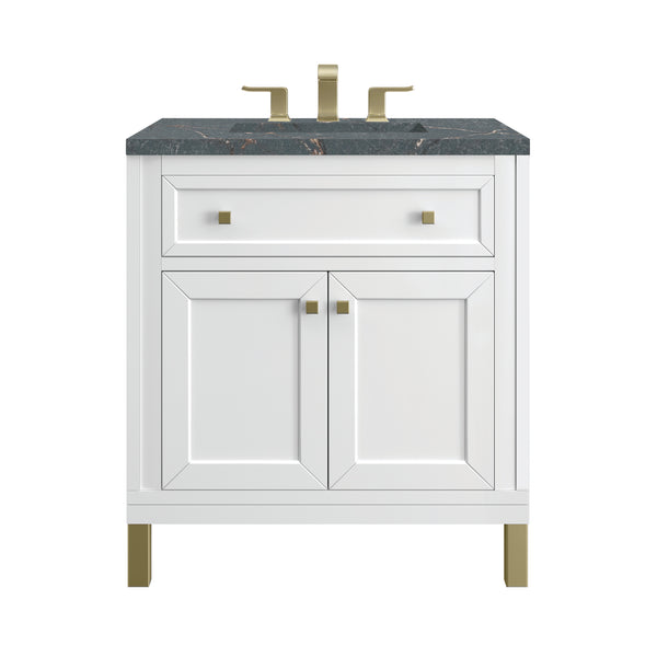 James Martin Chicago 30" Single Vanity with 3 CM Countertop