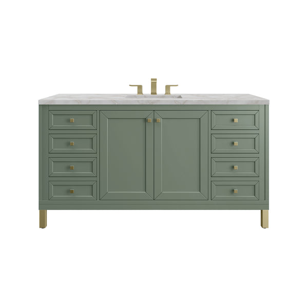James Martin Chicago 60" Single Vanity with 3 CM Countertop