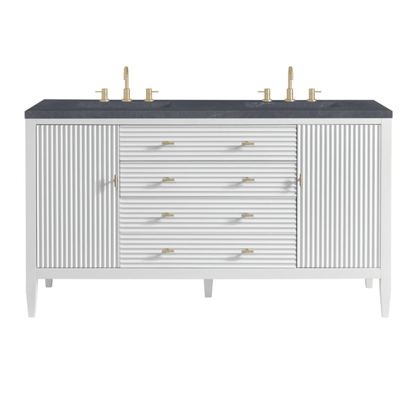 James Martin Myrrin 60" Double Vanity with 3 CM Countertop