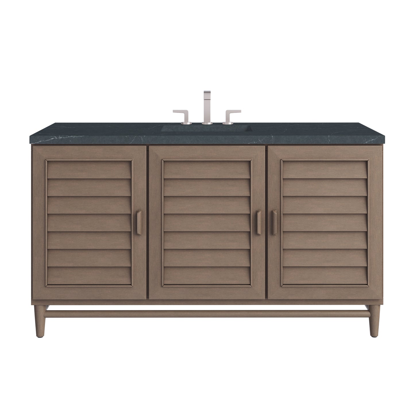 James Martin Portland 60" Single Vanity Whitewashed Walnut with 3 CM Countertop