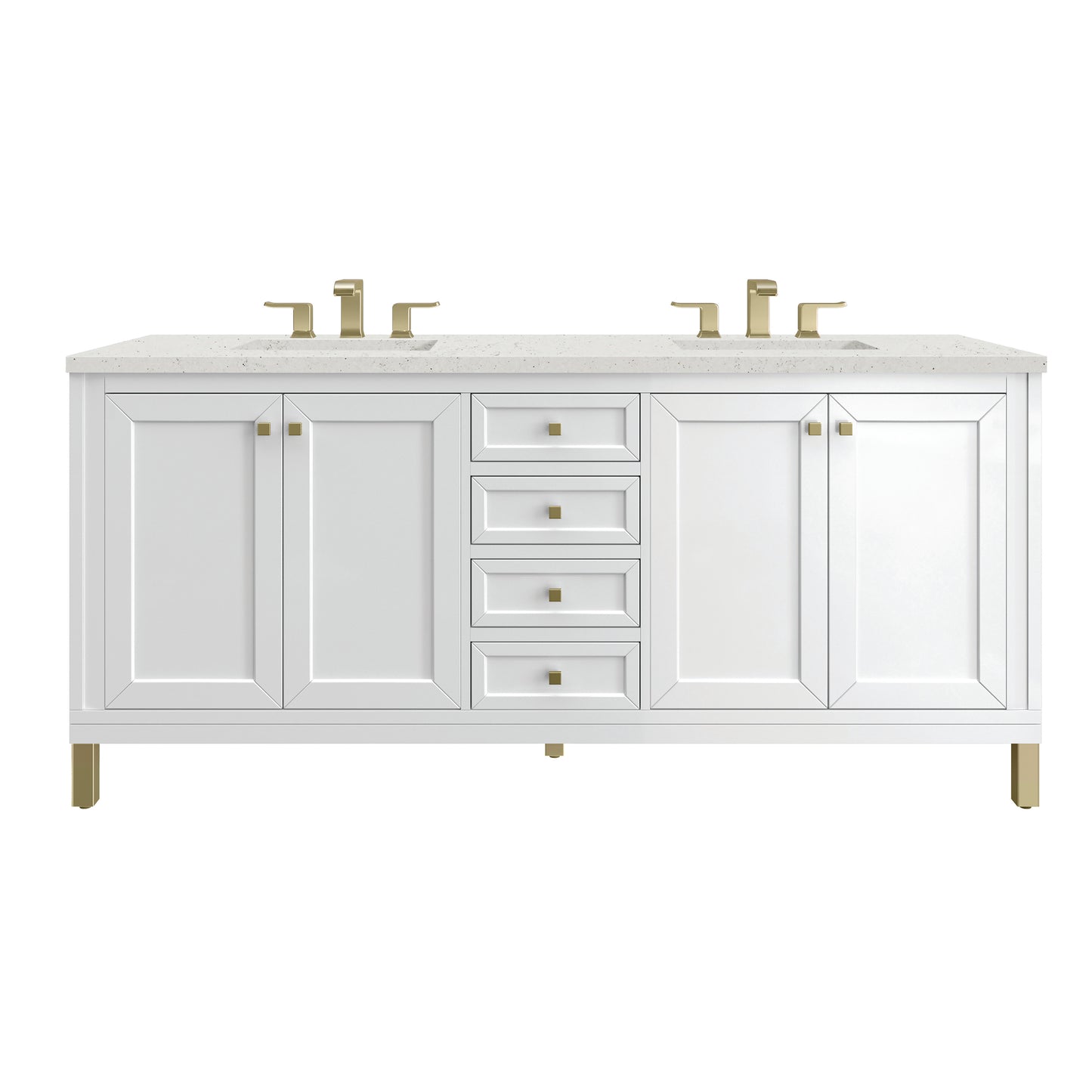 James Martin Chicago 72" Double Vanity with 3 CM Countertop