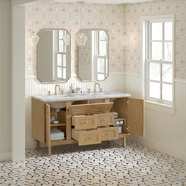 James Martin Laurent 60" Double Vanity with 3 CM Countertop