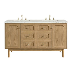 James Martin Laurent 60" Double Vanity with 3 CM Countertop