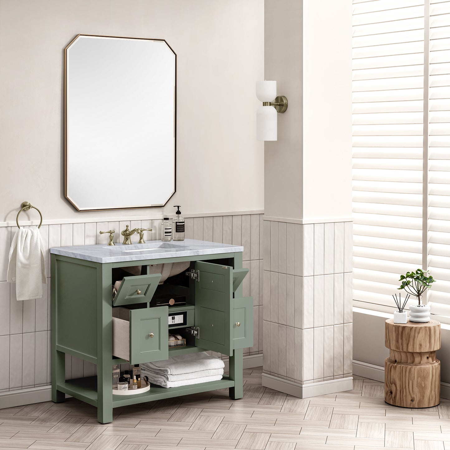 James Martin Breckenridge 36" Single Vanity w/ 3CM Countertop