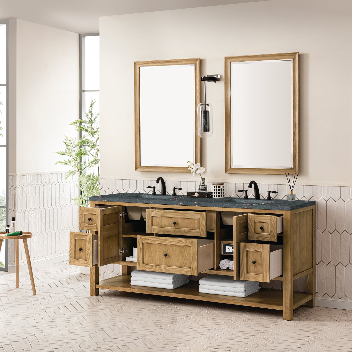 James Martin Breckenridge 72" Double Vanity w/ 3 CM Countertop