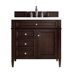 James Martin Brittany 36" Single Vanity with 3 Countertop