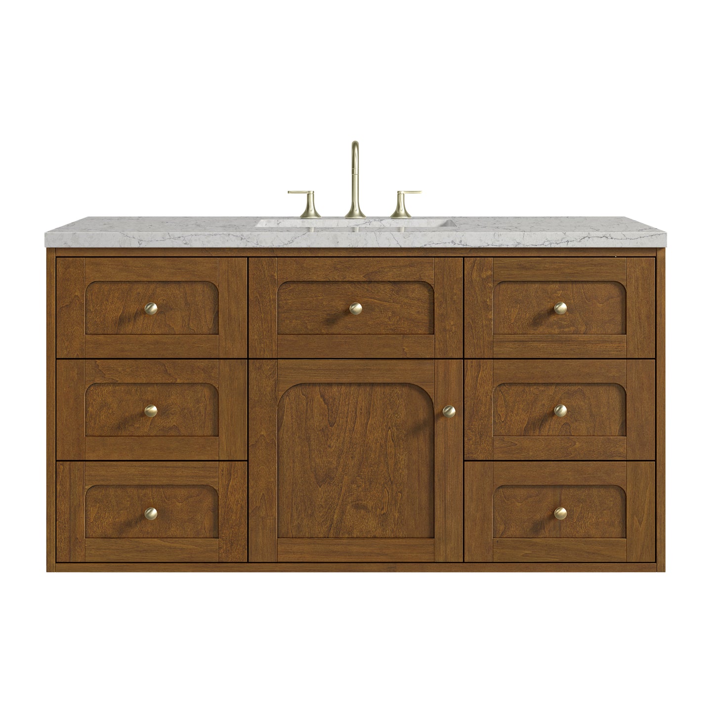 James Martin Laurent 48" Single Vanity with 3 CM Countertop & FreePower Wireless Charger