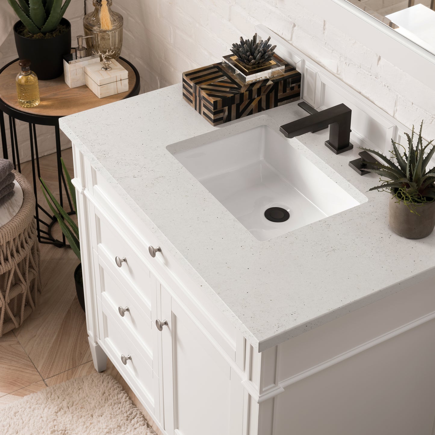 James Martin Brittany 36" Single Vanity with 3 Countertop