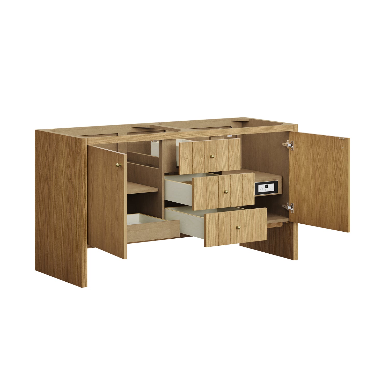 James Martin Hudson 60" Double Vanity with 3 CM Countertop