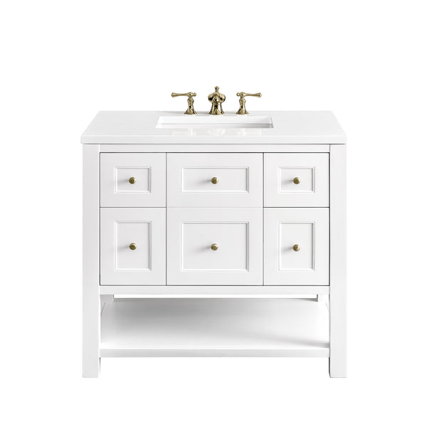 James Martin Breckenridge 36" Single Vanity w/ 3CM Countertop