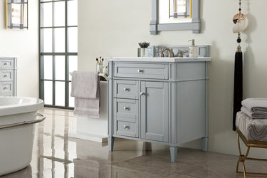 James Martin Brittany 30" Single Vanity with 3 CM Countertop