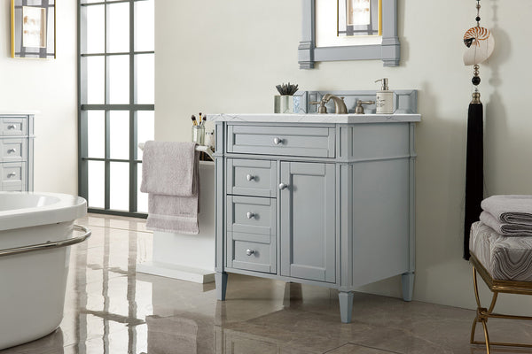 James Martin Brittany 30" Single Vanity with 3 CM Countertop