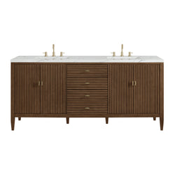 James Martin Myrrin 72" Double Vanity with 3 CM Countertop