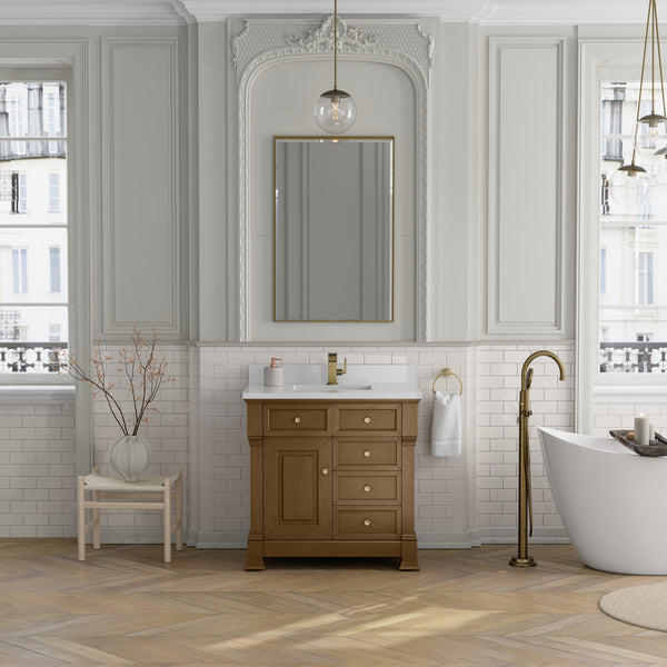 James Martin Brookfield 36" Single Vanity with 3 CM Countertop - Luxe Bathroom Vanities