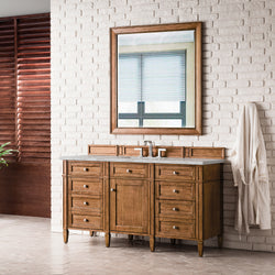 James Martin Brittany 60" Single Vanity with 3 CM Countertop & FreePower Wireless Charger