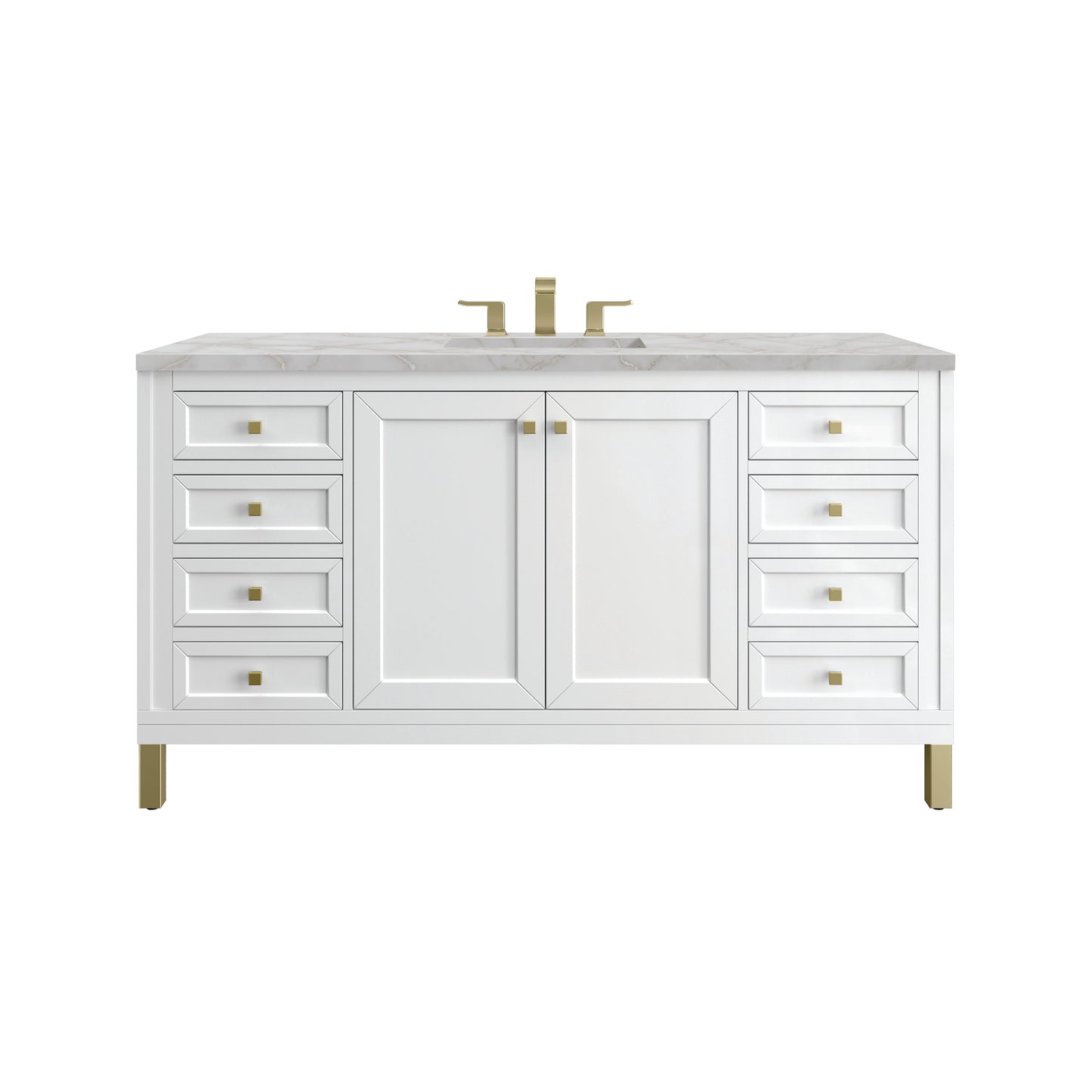 James Martin Chicago 60" Single Vanity with 3 CM Countertop