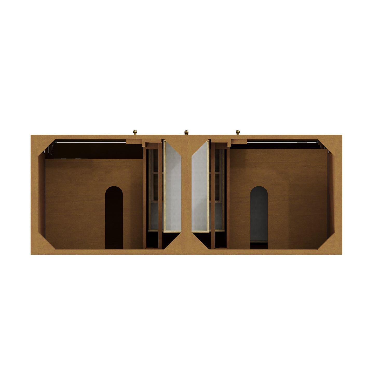 James Martin Hudson 60" Double Vanity with Single Hole 3 CM White Zeus Silestone Top and Matching Backsplash