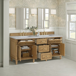 James Martin Lorelai 72" Double Vanity with 3 CM Countertop & FreePower Wireless Charger