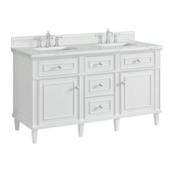 James Martin Lorelai 60" Double Vanity with 3 CM Countertop & FreePower Wireless Charger