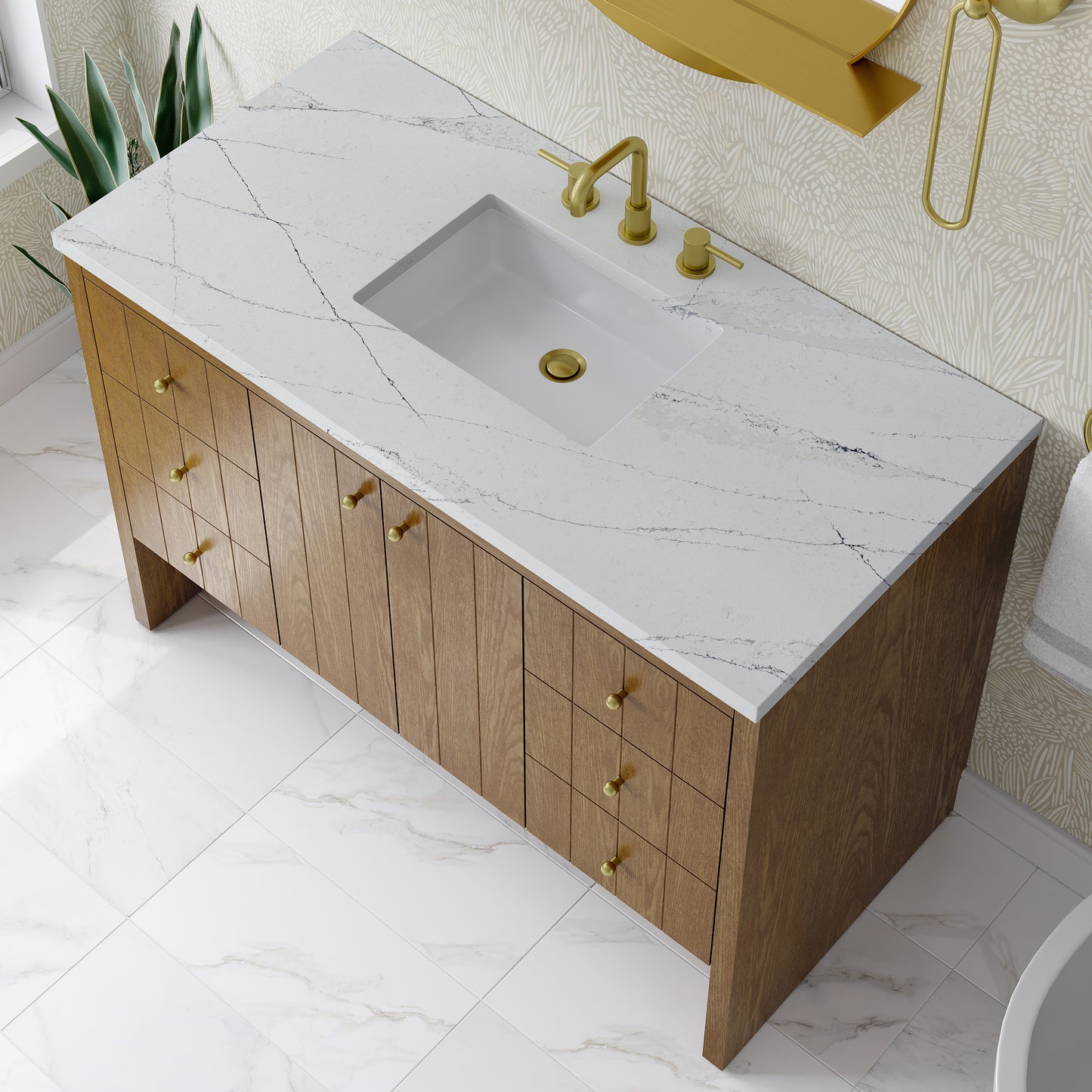 James Martin Hudson 48" Single Vanity with 3 CM Countertop